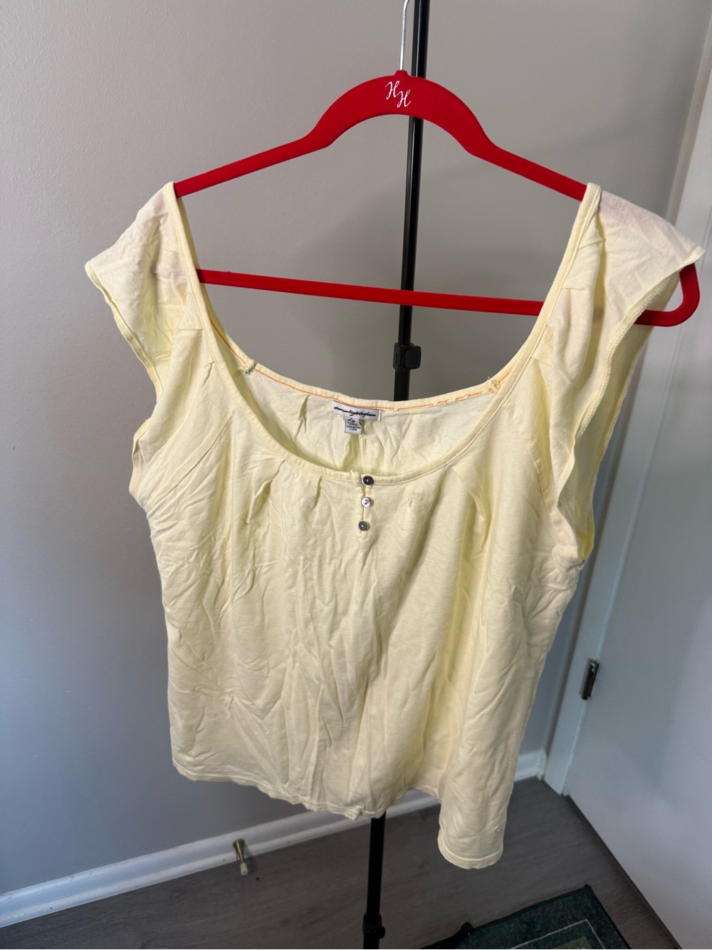 American Eagle Butter Yellow Blouse - XL